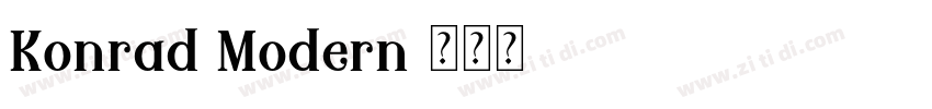 Konrad Modern字体转换